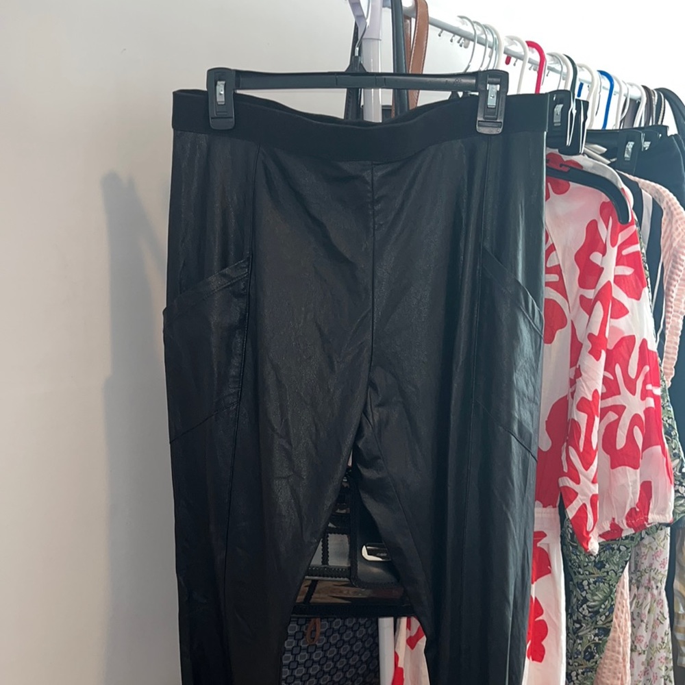 Bcbgmaxazria faux leather pants